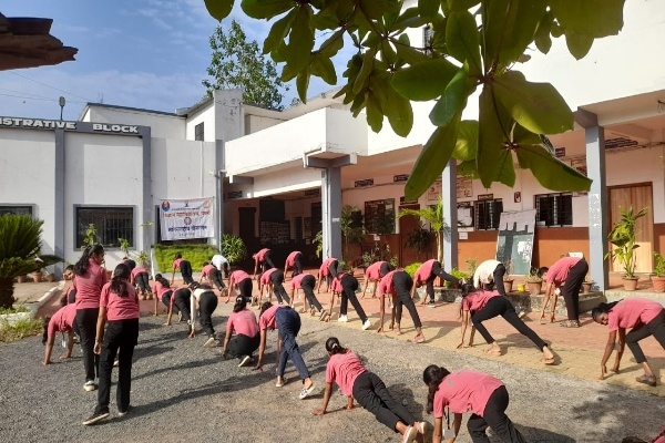 The International Yoga Day was successfully organized by the National Service Scheme (NSS) Unit of the college on 21st June 2025 to promote physical fitness, mental well-being, and a healthy lifestyle among students and staff.